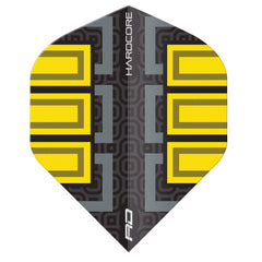 RED DRAGON - Hardcore Radical Blocks Dart Flights - Yellow