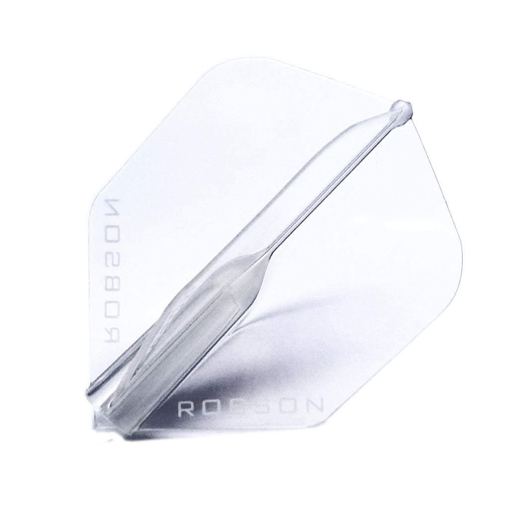 ROBSON - Plus Dart Flights - Crystal Clear - STANDARD SHAPE