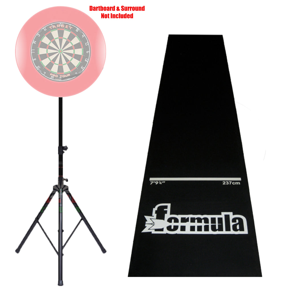 Portable Darts TRIPOD STAND and HEAVY DUTY MAT Combo