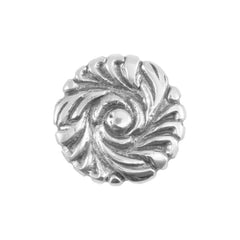 Button Flower - POLISHED CHROME