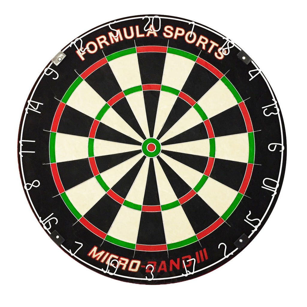 FORMULA Pro Bladed Dartboard + Black Cabinet + Darts Set