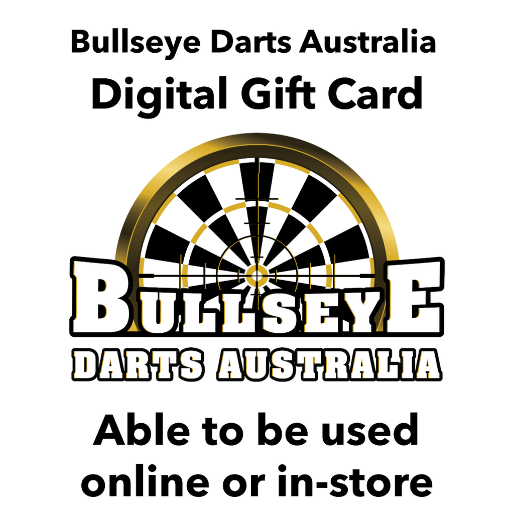 Bullseye Darts Australia Gift Card $25 - $500