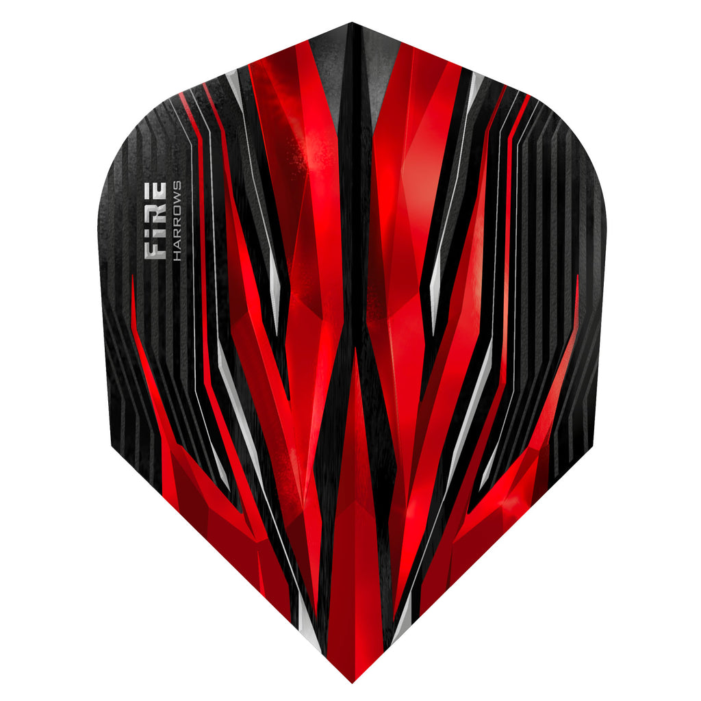 Harrows Fire Flights Red - 100 Micron
