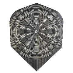 Harrows Metallic Dartboard Design Flights Gun Metal