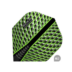 HARROWS - Silika Dart Flights - Green - Standard NO2 Shape