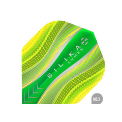 HARROWS - Silika Lumen Dart Flights - Yellow and Green - Standard NO2 Shape