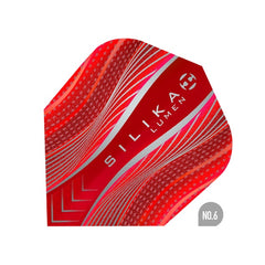 HARROWS - Silika Lumen Dart Flights - Red - Standard Small NO6 Shape