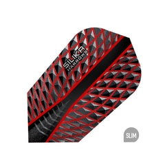 HARROWS - Silika Dart Flights - Red - Slim Shape