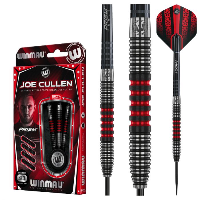 WINMAU Joe Cullen Darts - 90% Tungsten - 25g