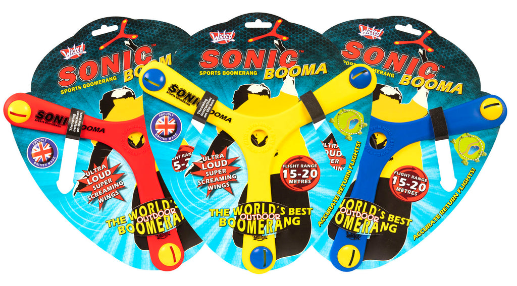 WICKED - Sonic Booma - WHISTLING Tri Bladed Boomerang