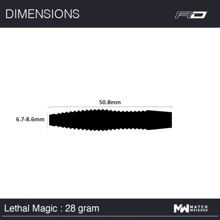 RED DRAGON - Lethal Magic 3 Darts 28g