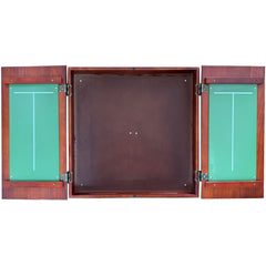 SOLID PINE - OVERSIZE Club Dartboard Cabinet with Chalkboards - BROWN