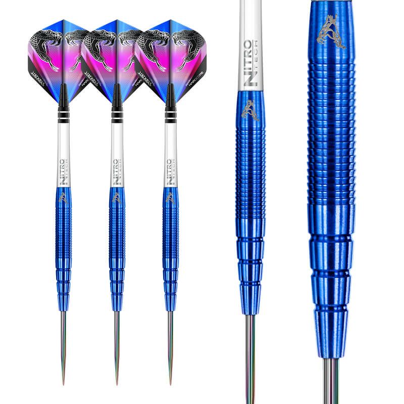 RED DRAGON Peter Wright Snakebite BLUE PL15 Darts - 90% Tungsten - 26g