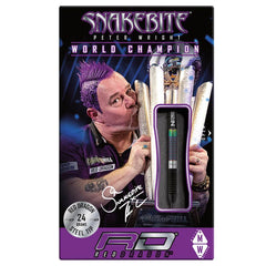RED DRAGON - Peter Wright Snakebite WC Diamond Fusion Darts - 90% Tungsten - 24g
