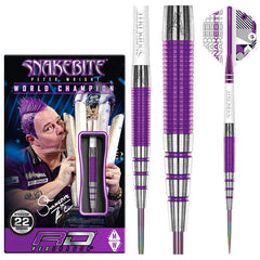 RED DRAGON - Peter Wright Snakebite PL15 Medusa Darts - 90% Tungsten - 22g