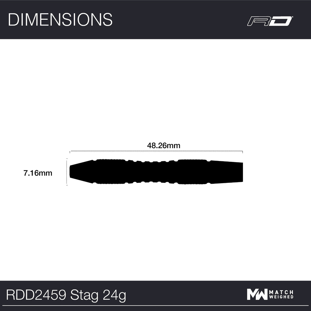 RED DRAGON - Stag Darts - 85% Tungsten - 24g