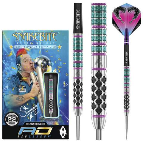 RED DRAGON - Peter Wright Snakebite Supa-Venom Darts - 90
