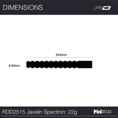 RED DRAGON - Javelin Spectron Darts - 85% Tungsten - 22g
