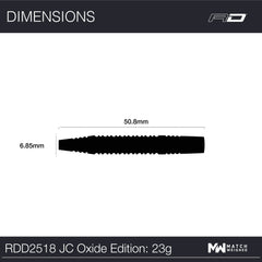 RED DRAGON - Johnny Clayton Oxide Edition Darts - 90% Tungsten - 23g