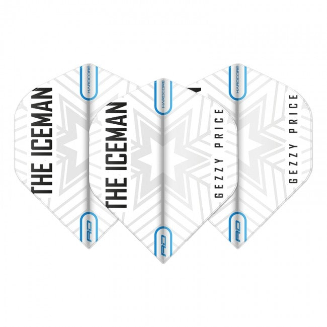 Red Dragon Gerwyn Price Iceman Flights - Snowflake White