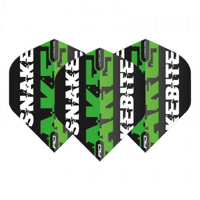 Red Dragon Peter Wright Snakebite Text Flights - Green