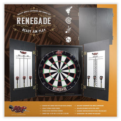 SHOT - Renegade Dartboard and Cabinet Set