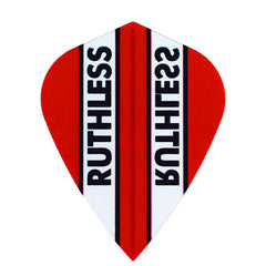 Ruthless Kite Clear Panel Extra Tough Flights - Red