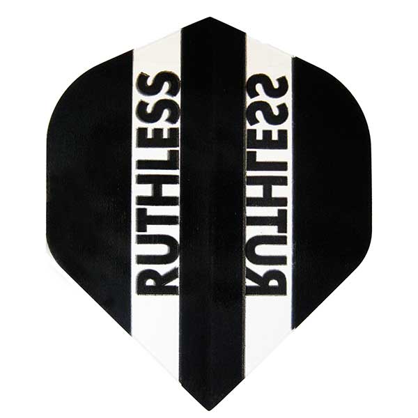 RUTHLESS - Clear Panel Extra Tough Flights - Black