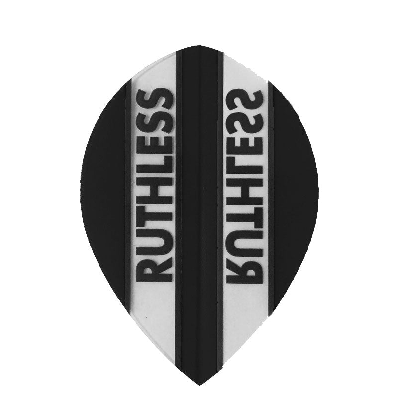 Ruthless Pear Clear Panel Extra Tough Flights - Black