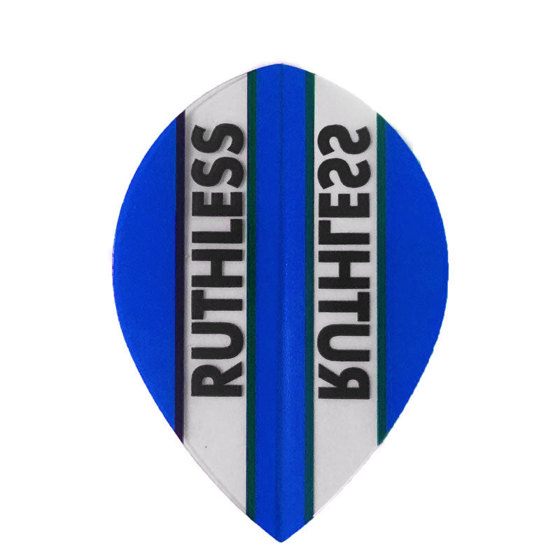 Ruthless Pear Clear Panel Extra Tough Flights - Blue