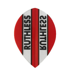 Ruthless Pear Clear Panel Extra Tough Flights - Red