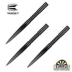 Target 32mm Fire Edge Points - Black Nickel Grooved