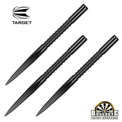 Target 36mm Fire Edge Points - Black Nickel Grooved