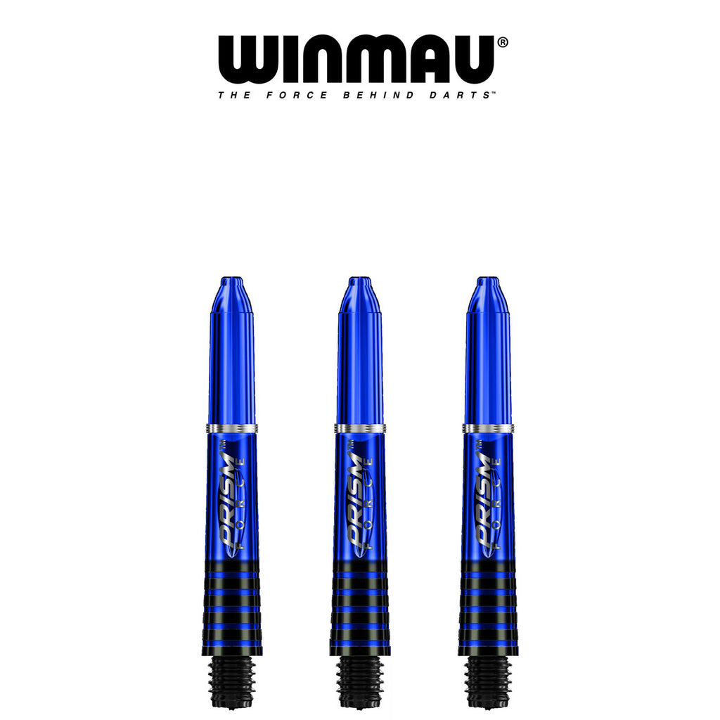 WINMAU Prism Force - Ring Lock Dart Shafts - SHORT BLUE
