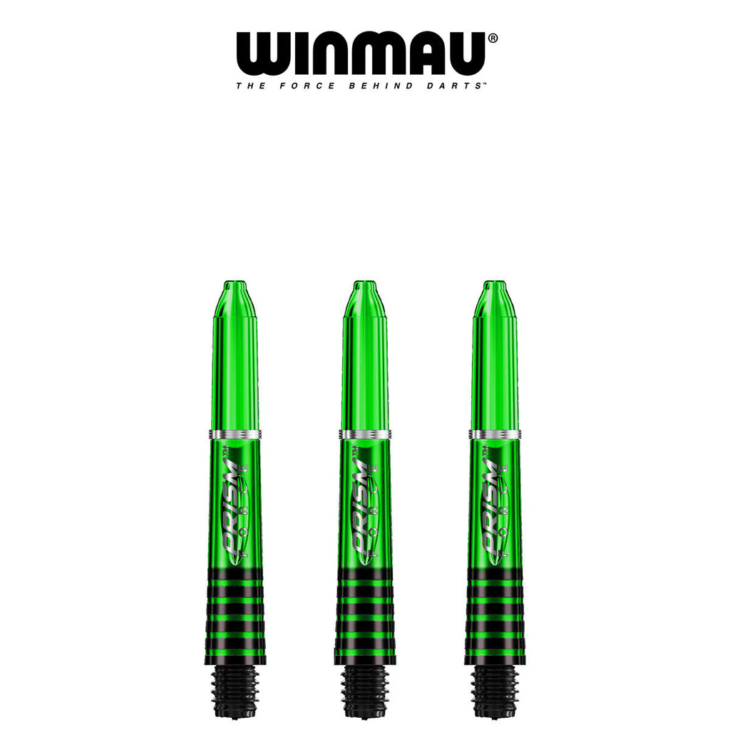 WINMAU Prism Force - Ring Lock Dart Shafts - SHORT GREEN