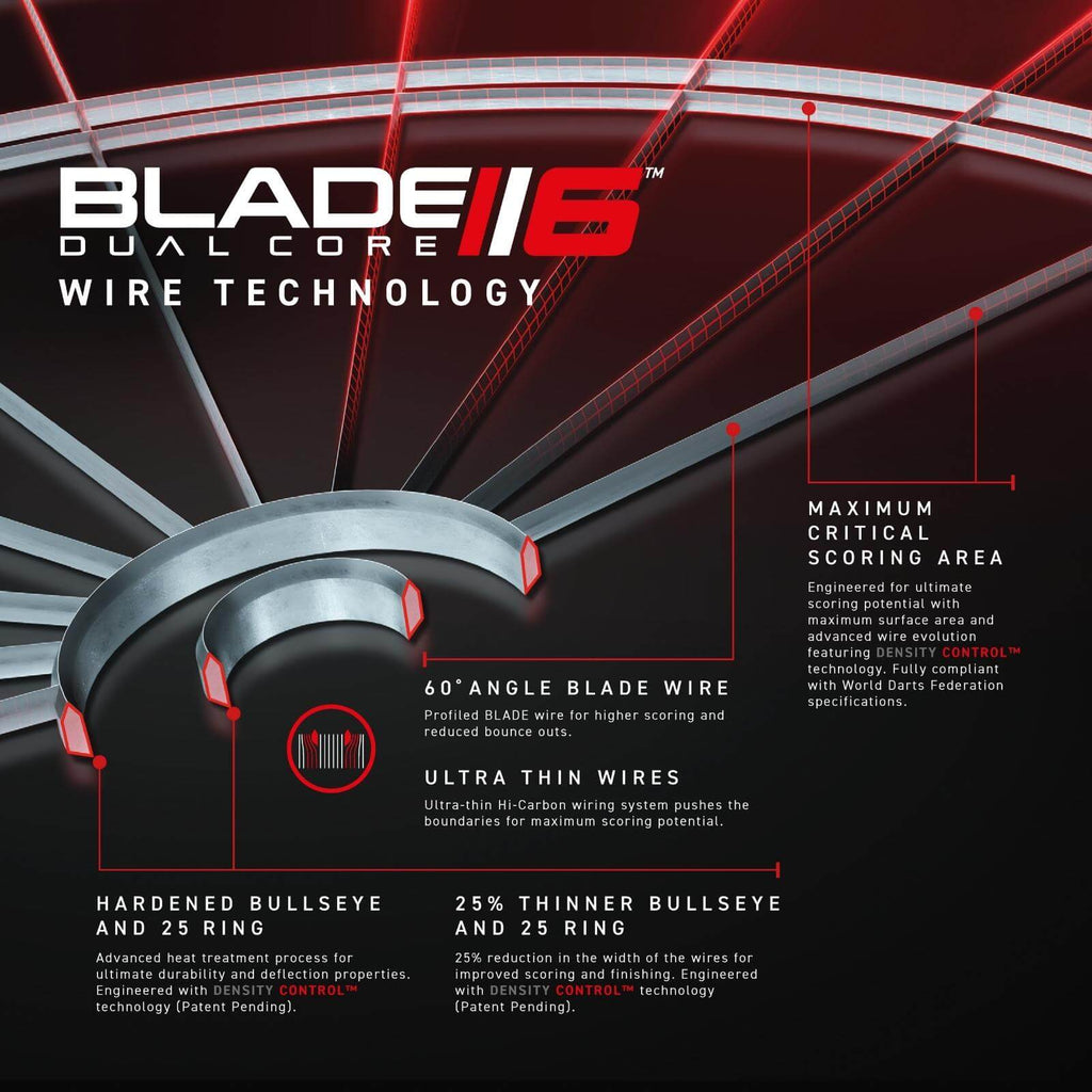 WINMAU - Blade 6 DUAL CORE Premium Quality Dartboard
