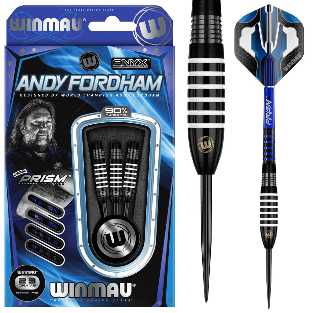 WINMAU - Andy Fordham Onyx Darts - 90% Tungsten - 25g
