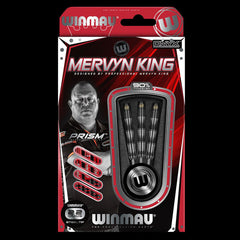 WINMAU Mervyn King Onyx Darts - Black Titanium PVD Grip - 24g