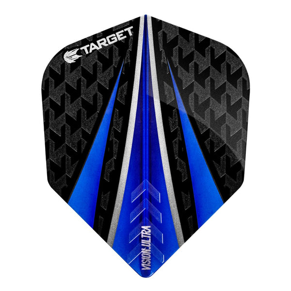 Target Con Blue TARGET - Vision Ultra Blue Three Fin NO6 Flights - 100 Micron