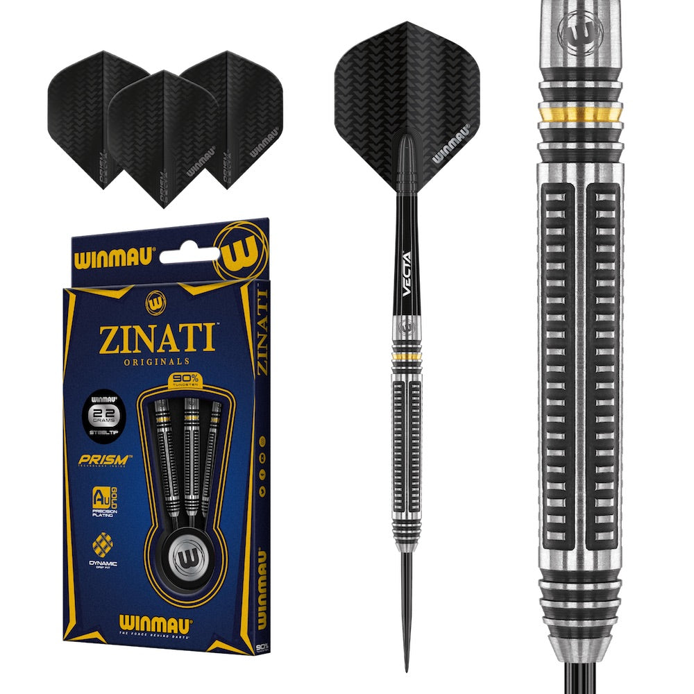 Winmau Zinati Darts - 90% Tungsten - 22g