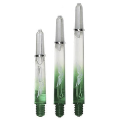 SHOT - Eagle Claw Dart Shafts - CLEAR GREEN