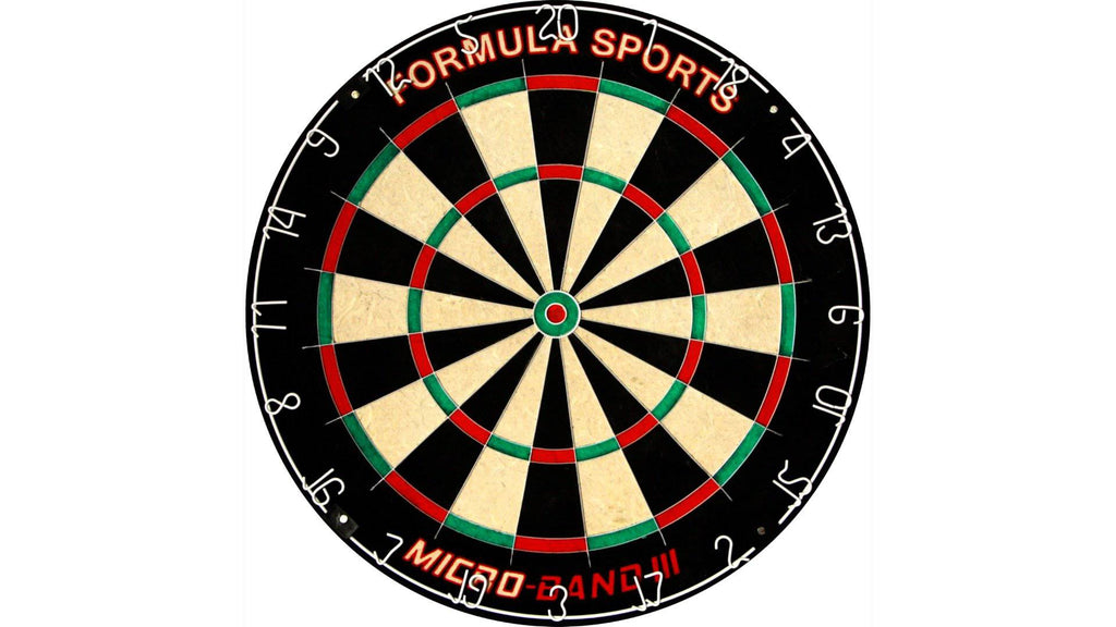 Quality Formula Micro Band 3 Dartboard & Cabinet Pack (Black) - Darts Direct