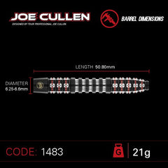WINMAU - Joe Cullen Ignition - 90% Tungsten Darts - 21g