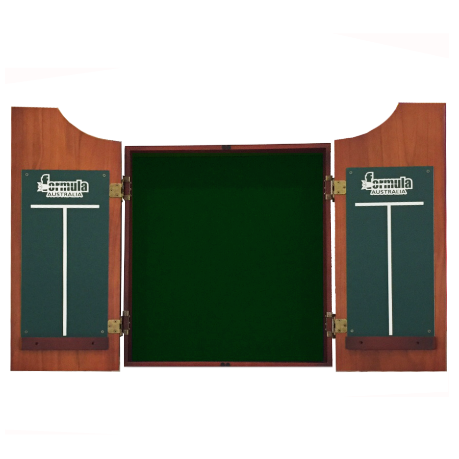 Formula Solid Wood Darts Cabinet, Walnut Colour With Felt Backing