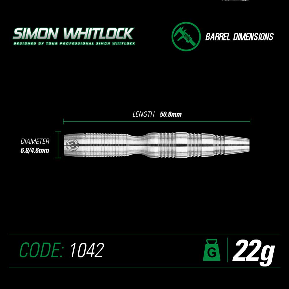 Winmau Simon Whitlock Darts Natural Tungsten 22g