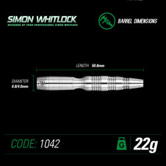 Winmau Simon Whitlock Darts Natural Tungsten 24g