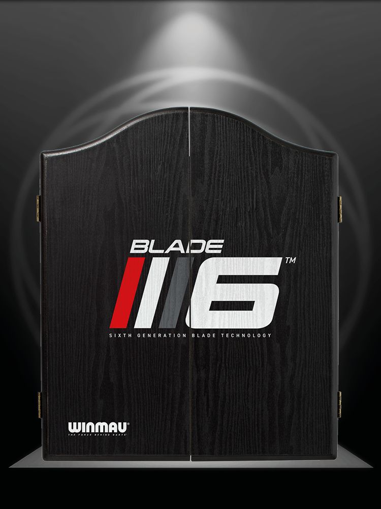 WINMAU - Blade 6 Design Deluxe Dartboard Cabinet